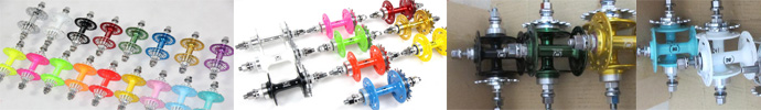 many color fixed gear bike hub